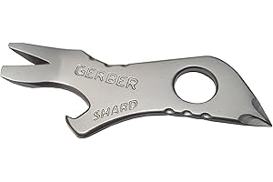Gerber Gear Shard 7-in-1 Keychain Bottle Opener Multitool with Screwdriver, Gifts for Men - Silver