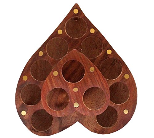 Holz Lippenstift Standinhaber, Heart Shaped Halter,Lippenstift Halter, Holz Lippenstift Halter,Geschenk für Weihnachten oder Geburtstag - 2