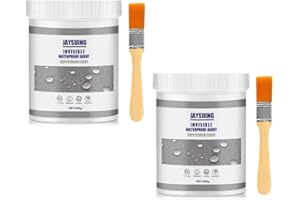 DIYSESSION Transparentes Wasserdichtes Beschichtungsmittel, Klare Wasserdichte Versiegelungsflüssigkeit, Dichtmasse Wasserdicht für Toilette, Badezimmer, Fliesen, Wände, Dach (600g)