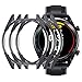 Produktbild 3PCS Für Huawei Watch GT schutzhülle, Ouneed PC Weich Stoßfest Anti-Kratz Schutz Hülle Fall Schutzhülle Displayschutzfolie Case for Huawei Watch GT (Grau)