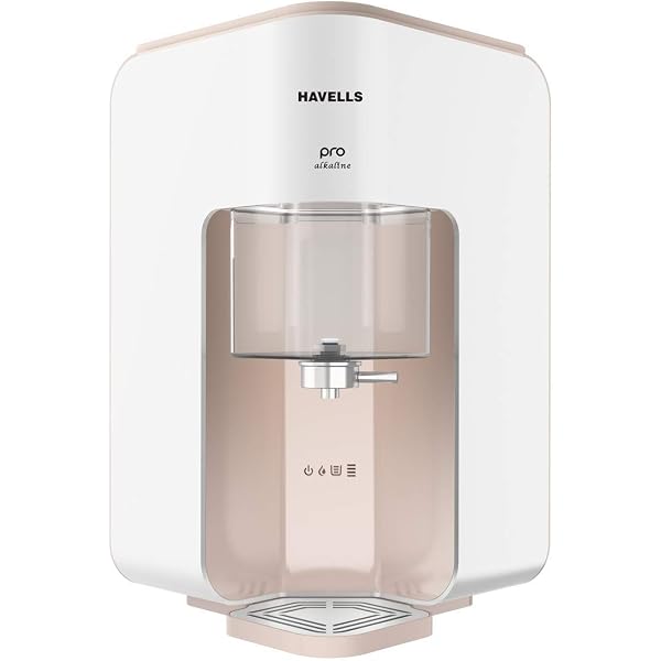 Havells Pro 7L Alkaline Water Purifier, Patented corner mounting,  Cu+Zn+Natural Minerals, 6 Stage Purification,Filter Life Alert, RO+UV,  (White u0026 Beige), Suitable for Borwell,tanker, municipal water : Amazon.in:  Home u0026 Kitchen