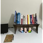 Ahşap Masa&uuml;st&uuml; Kitaplık Mini Raf Masa&uuml;st&uuml; Kitap D&uuml;zenleyici Organizer 34 cm ve 50 cm (50 cm)