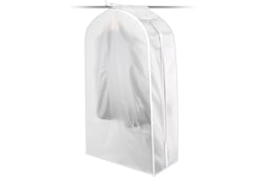 KONKY Housses de Vêtements Transparent Etanche Anti-Poussière Protection Vêtements Couvre Housse Protège Portant Universelle Garment Covers pour Chemise Costumes Manteaux Clothes 30x90x60CM