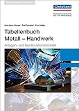Image de Tabellenbuch Metall - Handwerk: Anlagen- und Konstruktionstechnik