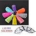 Nail Art Polish Removal Clip, NAIYAN® - NEW 10pcs Plastic Acrylic Nail Art Soak Off Peg Clip Cap UV Gel Polish Remover #UK# - GB Hot Pink