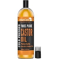 WishCare® Premium Cold Pressed Castor Oil - Pure & Virgin Grade - For Healthy Hair and Skin - 200 Ml