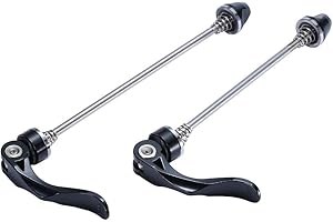 NEUOCEAN 1pair Bike Quick Release Skewers, Front Rear Bicycle Wheel Hub Skewer for MTB BMX Road Mountain Bike