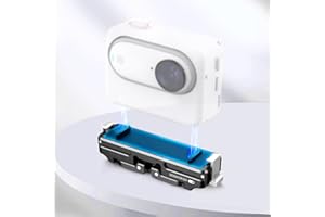 XBERSTAR Supporto magnetico/adattatore pieghevole per Insta360 GO 3, accessori magnetici per fotocamera, treppiede adattatore di conversione (nero)