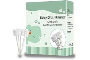 MOMENT [60 PCs] Baby Tongue Cleaner, Clean Healthy Baby Gums Soft Guaze, Infant Toothbrush Gentle & Soft Oral Care for 0-3 Years Old