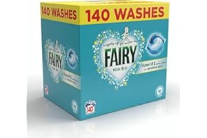 STAR FASHION GLOBAL LTD Fairy Non-Bio Pods, Laundry Detergent, Washing Liquid Tablets, pods, Capsules, 140 Washes, Huggably Soft for Sensitive Skin