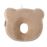 MITTAGONG Infant Head Support Prevent Flat Memory Foam Baby Pillow,Print Coffee