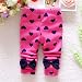 Zhuannian Baby Girls Bowknot Fleece Lining Leggings Trousers (18-24months, Hot pink heart)