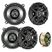 Car Speaker Package Of 4x Kicker 43CSC5 450-Watt 5-1/4" Inch CS Series 2-Way Black Car Coaxial Speakers - Bundle Combo With Enrock 50 Foot 14 Gauge Speaker Wire RS.26289.00