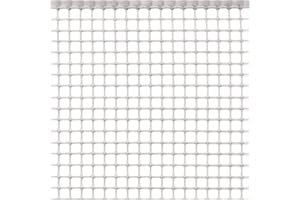 RETELANDIA L'OUTLET DELLE RECINZIONI Rete Protezione in Plastica a maglie piccole per balconi, ringhiere, cancelli, disponibili in 5 colori e varie lunghezze h m 1x20 BIANCO