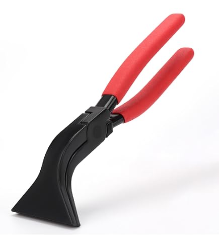 Pince Pliante à 45° Pour Tôle - Outil Pro Avec Poignée Antidérapante - Idéal Pour Couvreurs, Plombiers Et Bricoleurs (Rouge)