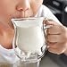 Produktbild Bazaar Creative Tasse doppelt Glas Mikrowelle Hitze Milch Tasse
