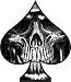 Produktbild 2 x Schädel Ace of Spades Aufkleber Aufkleber Motorrad Helm Boards Tablet iPad Laptop