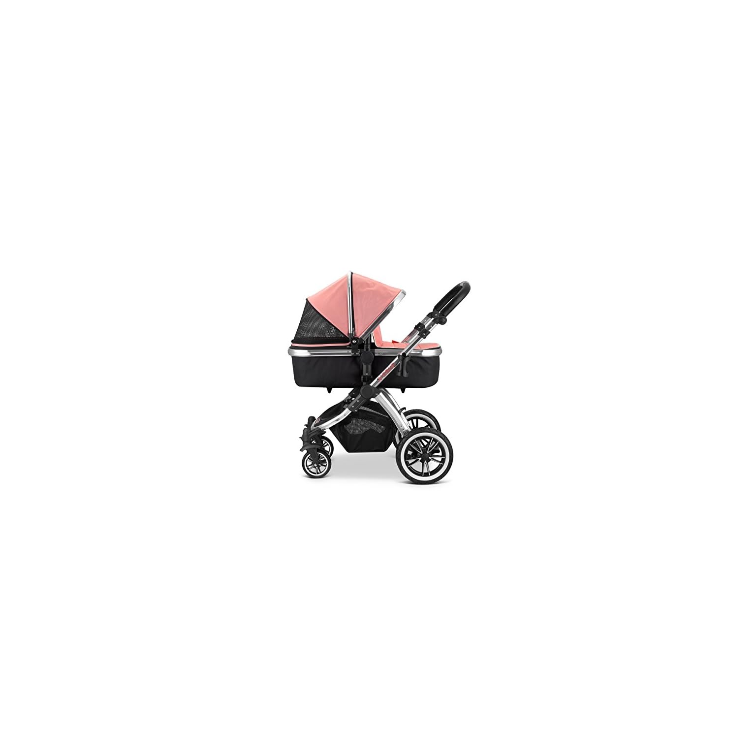 iVogue Peach Luxury 3in1 Pram Stroller Travel System by iSafe