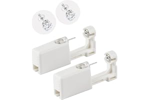 LeFeirr Disposable Ear Piercing Kit Painless Ear Piercing Gun Tool with Ear Studs, 2 Pack