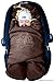 Produktbild ByBUM - Baby Winter-Einschlagdecke 'Das Original mit dem Bären', Universal für Babyschale, Autositz, z.B. für Maxi-Cosi, Römer, für Kinderwagen, Buggy oder Babybett, Farbe:Braun/Beige