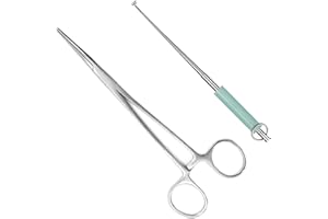 Skystuff 1 Pack Curved Fishing Forcep (7in) 1Pcs Fishing Hook Remover Fishing Bait Tool for Unhooking Fish, Removing Carp Pike, Suitable for Various Situations