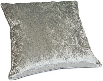 Elegant Interiors Luxury Crushed Velvet Silver 20"x20" Cushion Cover