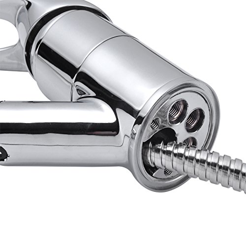 Ancheer Einhebel Waschtischarmatur Wasserhahn Spültisch Küche Waschtisch Waschenbecken mit herausziehbarem Brausekopf Armatur - 5