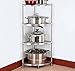 Produktbild GAOYUN 304 Edelstahl Badezimmer Ecke Regal Badezimmer Küche Topf Rack Einstellbare Topf Rack Regal Lagerung Stativ