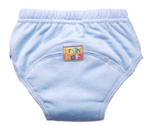 Bright Bots Washable Potty Training Pants with PUL Lining Pale Blue size Small (upto approx. 18 months)