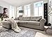 Produktbild KAWOLA Sofa Romano Ecksofa Posterecke Stoff beige Recamiere Links 297x87x173 (B/H/T)