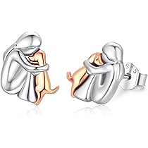 Collana YFN In Argento Sterling Con Ciondolo Cane E Ragazza – Placcata Oro Rosa, Gioiello Per Amanti Dei Cani, Regalo Con Confezione - 4