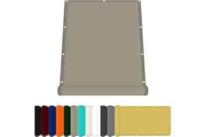 FENYIGE Toldo Cuadrado 130 x 200 cm Impermeable Lona de Sombra Rectangular con Protezione UV PES e Accessori di Montaggio para Plantas Flores Exteriores Balcón Pérgola Trasero, Caqui