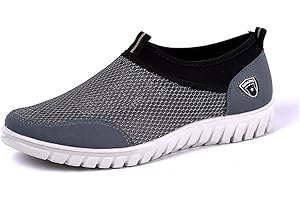 Asifn Boat Shoes Men's Casual Comfortable Slip-On Trainers Men's Lightweight Hiking Shoes Flat Boat Shoes Fashionable Outdoor Trainers