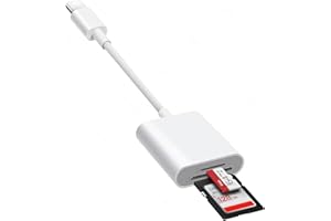 AVIGERS Lecteur Carte SD (Port USB C) pour Caméra/PC, (Remarque: ne s'applique Pas série iPhone/iPad/MacBook/Mac), SD Card Reader avec 2 Fentes, CarteSD et Micro SD, Adaptateur Carte SD, Plug and Play