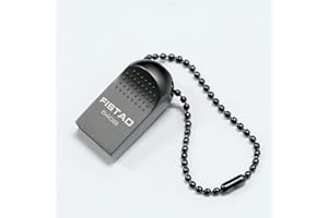 FISTAD Chiavetta USB 64 GB, Mini Pen Drive 64gb Metallo Penna USB 64 Giga Portatile USB Key 64gb Applicabile a Portachiavi per PC, Laptop, Smart TV, Auto Ecc (Nero)