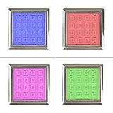 VIELFÄLTIG: per Fernbedienung können Rot / Grün / Blau oder Weiß, sowie 12 weitere Farben und andere Farbwechselprogramme ausgewählt werden