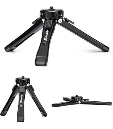 Mini Trépied Buziba Pour DJI Osmo Pocket 3 - Support De Table Réglable Avec Vis 6,35mm - Noir