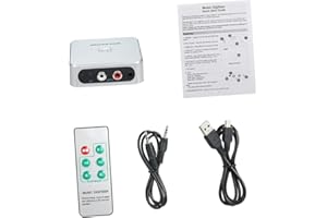 GREENSEN Enregistreur de CD Numériseur de Musique avec Télécommande Partition Automatique pour la Musique Analogique dans la Carte USB SD USB Mini Power USB