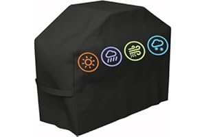 SAMORTALS&HOU Copertura Barbecue da Esterno, Copri Barbecue da Esterno Impermeabile, Telo Barbecue Impermeabile, Antivento Anti Pioggia Polvere Sole Neve per Weber, Brinkmann e la Maggior marca del bbq (ZZ14561117)