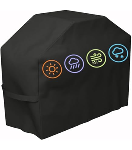 Copertura Barbecue Impermeabile Hoteck - 145x61x117cm Anti UV Pioggia Vento - Per Weber