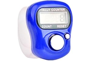 VOVE Marcador de plástico para dedo de fila, contador de anillos de dedo LCD, contador electrónico Tally Held Hand RowCount Contador digital M1B8 Mini Marker S