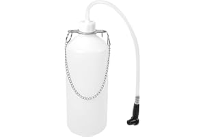 QUVBKZ 1L BremsflüSsigkeitsbehäLter, BremsenentlüFter Mit 25cm Schlauch Und Gummiadapter Passend FüR Die Meisten EntlüFtungsschrauben Zum Sammeln Von BremsflüSsigkeit, Spezialwerkzeug Kfz