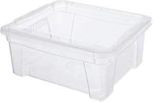 MONDEX M-Home | Box Transparent avec Aérations + Couvercle | Plastique | Transparent | 21 x 17,5 x 9,5 cm / 1,9 L | M- BOX 1 | PLS611