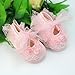 Princess Non-Slip Newborn Baby Toddler Girl Beautiful Lace Shoes 0-3 Month - Pink