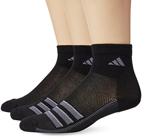 Agron SocksMen's Climacool Superlite Stripe 3-Pack Quarter Sock (Pack of 3)