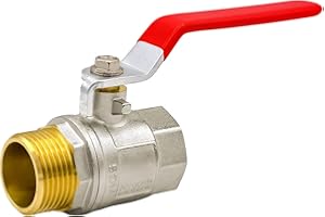 VARIOSAN Kugelhahn 13392, 1" IG/AG, DN25, Messing, voller Durchgang, Hebelgriff