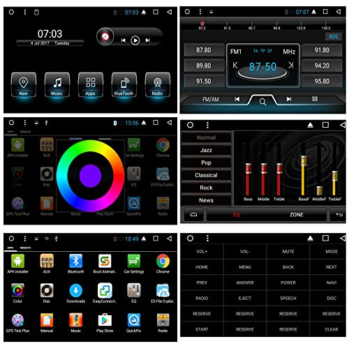 Android 7.1 Car Stereo Radio pantalla Bluetooth para VW Golf Skoda Passat Seat 1024 * 600 Car CD Reproductor de DVD Soporte Parking Sensor DAB + Subwoofer Enlace Espejo WIFI AV OUT SWC Cam-In