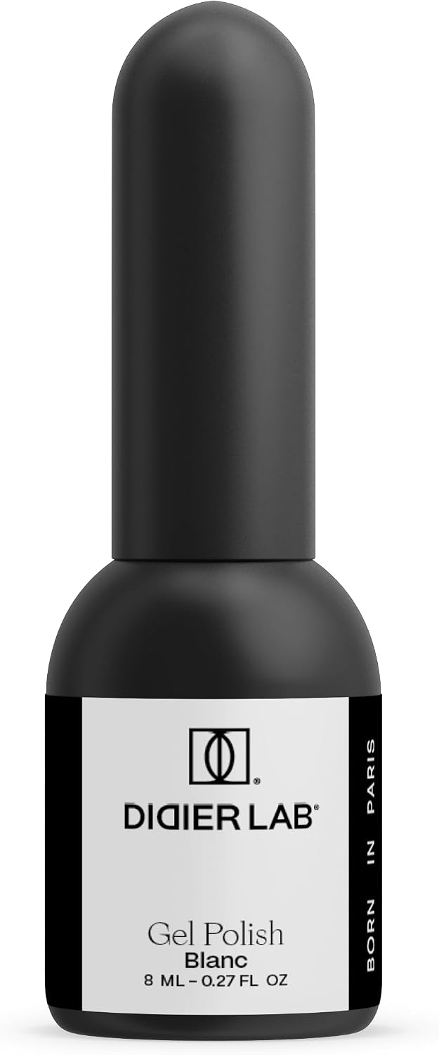 DIDIER LAB - Premium Esmalte semipermanente Studios Blanc - Esmalte en Gel sin TPO - Color intenso de alta pigmentación - Brillo duradero - Gel soak-off resistente a astillado UV LED - 8ml