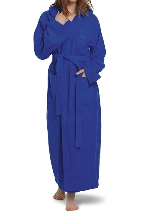 Towelling Dressing Velour Zip Up Dressing Gown Bath Robes For