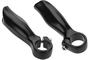 VGEBY Bike Handle Bar End, Aluminum Alloy Bicycle Bar End Handlebar Security Grips Bar Ends Cycling with Stoppers for Road MTB Mountain Bike